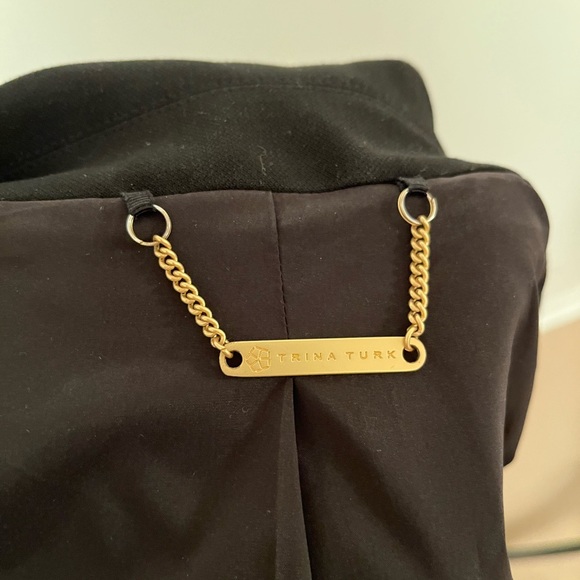 Trina Turk Women's Rikka Feather Trimmed Blazer - Picture 2 of 9